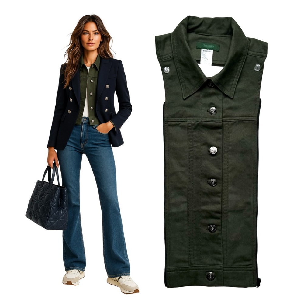 NWT Brunne DICKEY Compatible with VERONICA BEARD Blazer Drill Jacket Sz 00 to 6